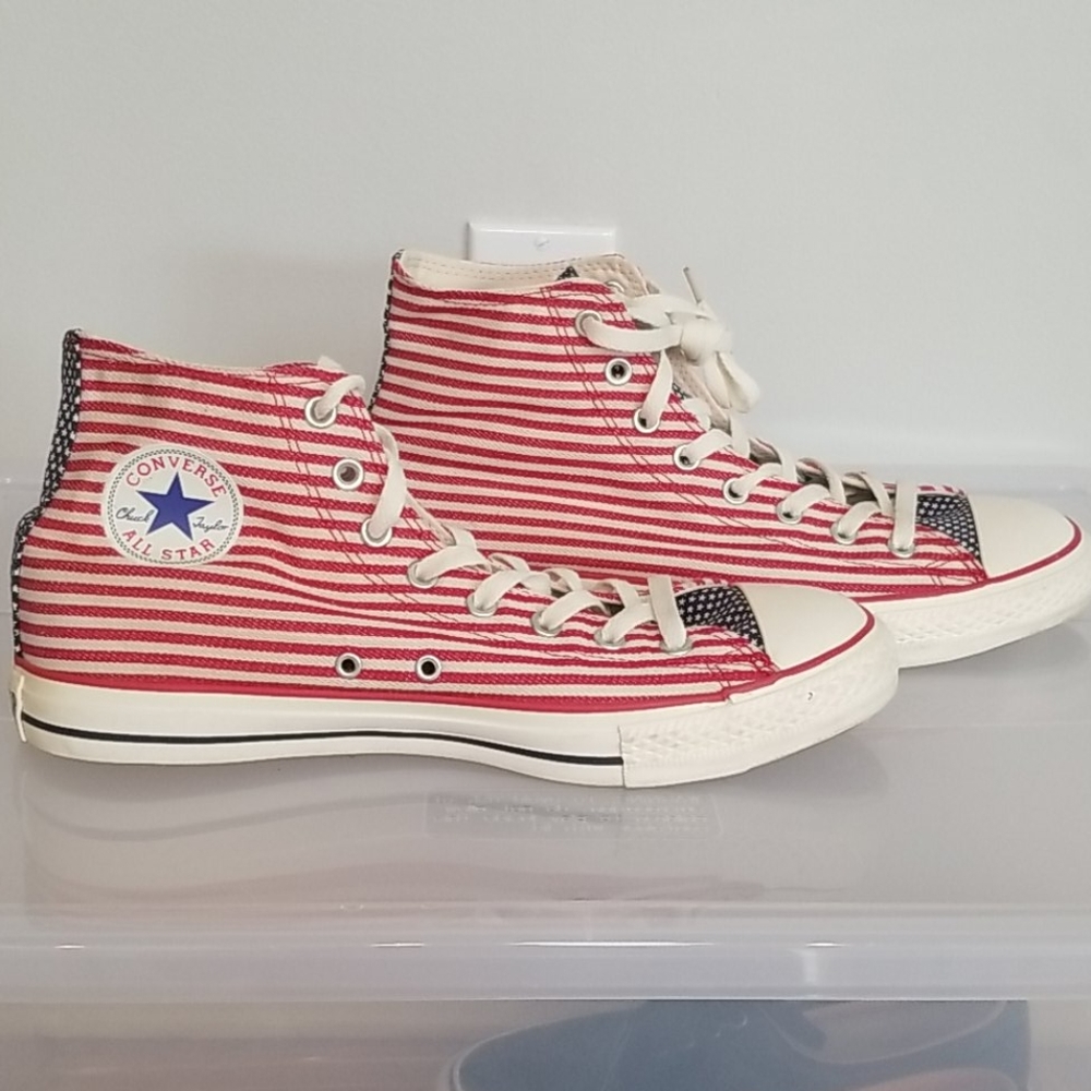 American Flag Unisex Converse High Tops